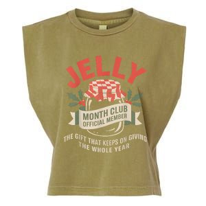 Jelly Month Club Member Funny Foodie Gift Idea Garment-Dyed Women's Muscle Tee