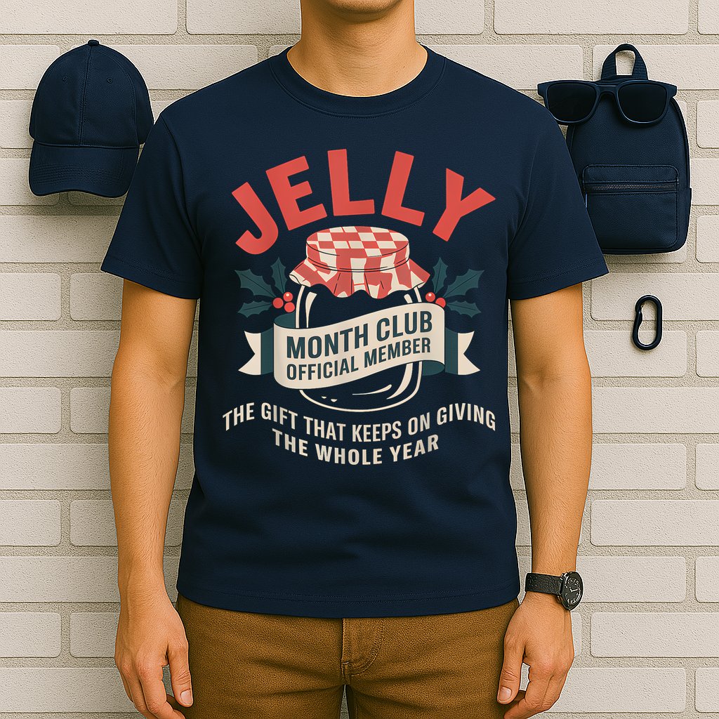 Jelly Month Club Member Funny Foodie Gift Idea T-Shirt