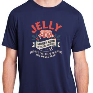 Jelly Month Club Member Funny Foodie Gift Idea Adult ChromaSoft Performance T-Shirt