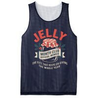 Jelly Month Club Member Funny Foodie Gift Idea Mesh Reversible Basketball Jersey Tank