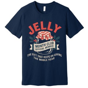 Jelly Month Club Member Funny Foodie Gift Idea Premium T-Shirt