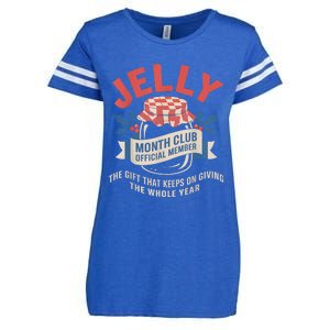 Jelly Month Club Member Funny Foodie Gift Idea Enza Ladies Jersey Football T-Shirt