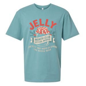 Jelly Month Club Member Funny Foodie Gift Idea Sueded Cloud Jersey T-Shirt