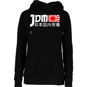 JDM Motorsport Car Tuning Automotive Womens Funnel Neck Pullover Hood