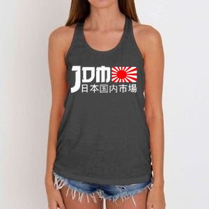 JDM Motorsport Car Tuning Automotive Women's Knotted Racerback Tank