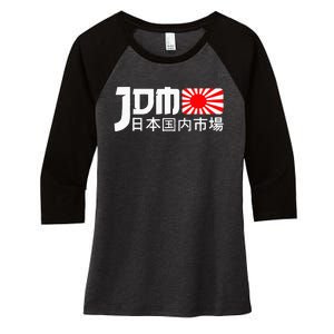 JDM Motorsport Car Tuning Automotive Women's Tri-Blend 3/4-Sleeve Raglan Shirt