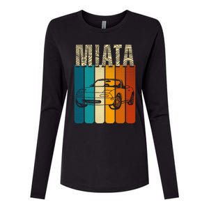 Japanese Miata Car Retro Sports Car Legend 90s Womens Cotton Relaxed Long Sleeve T-Shirt