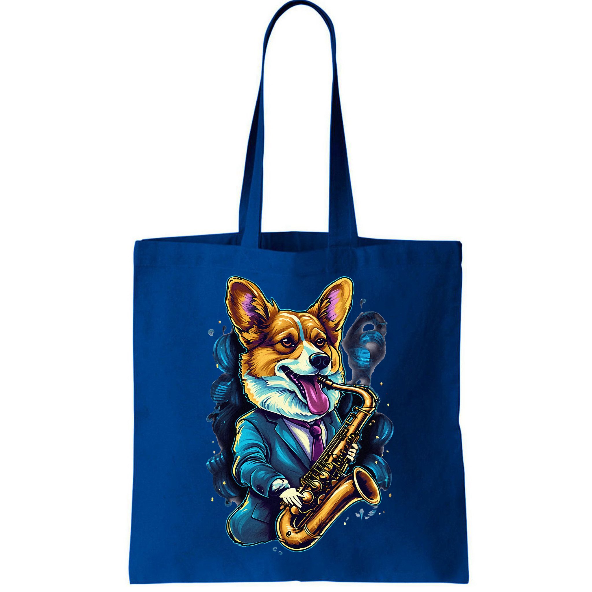 Jazz Musician Corgi Dog Saxophone Bag