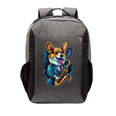 Jazz Musician Corgi Dog Saxophone Vector Backpack