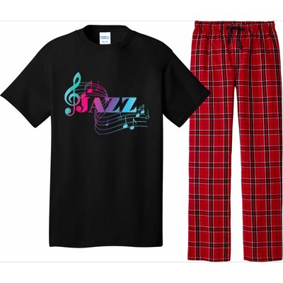 Jazz Musician Colorful Sheet Music Jazz Notes Pajama Set