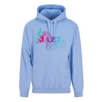 Jazz Musician Colorful Sheet Music Jazz Notes Unisex Surf Hoodie