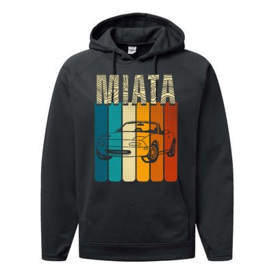 Japanese Miata Car Retro Sports Car Legend 90s Performance Fleece Hoodie