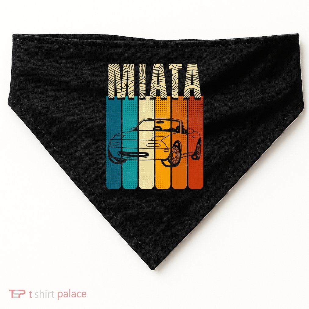 Japanese Miata Car Retro Sports Car Legend 90s USA-Made Doggie Bandana
