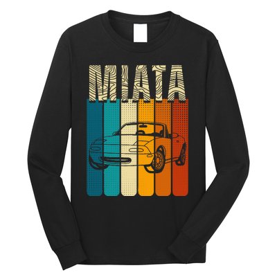 Japanese Miata Car Retro Sports Car Legend 90s Long Sleeve Shirt