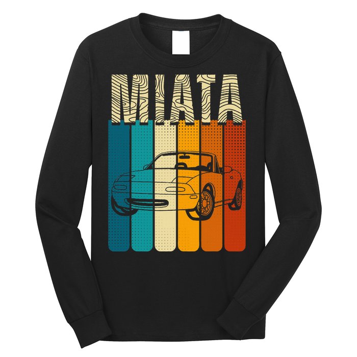 Japanese Miata Car Retro Sports Car Legend 90s Long Sleeve Shirt