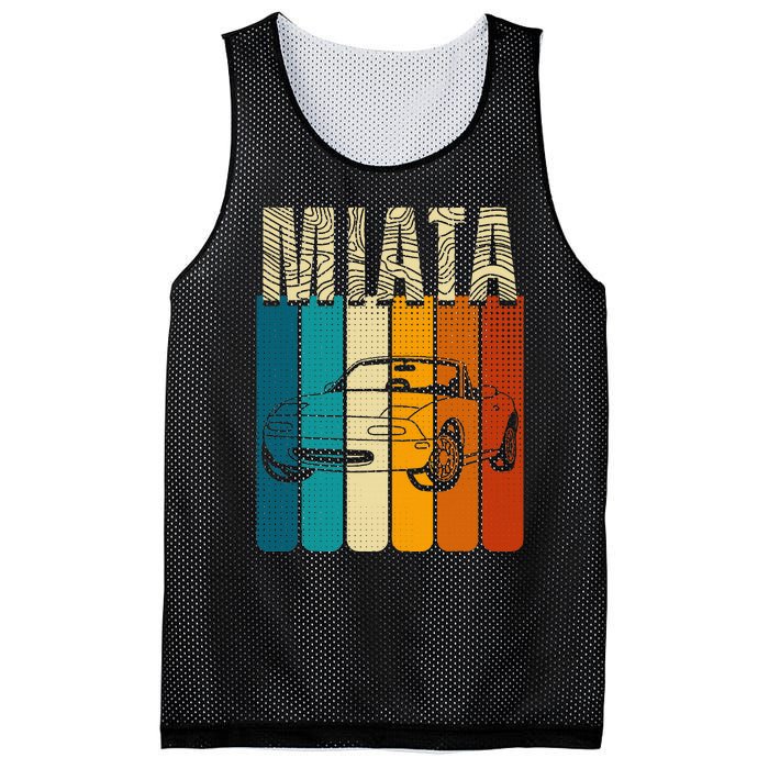 Japanese Miata Car Retro Sports Car Legend 90s Mesh Reversible Basketball Jersey Tank