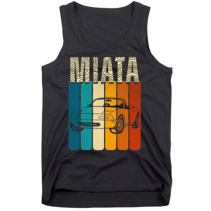 Japanese Miata Car Retro Sports Car Legend 90s Tank Top