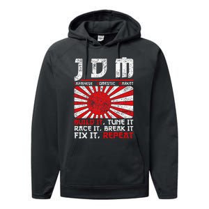 Jdm Motorsport Car Tuning Automotive Performance Fleece Hoodie