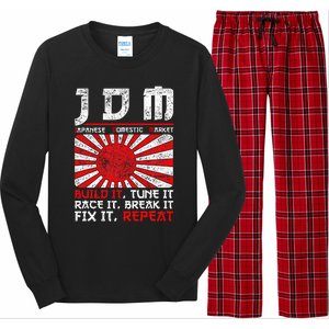 Jdm Motorsport Car Tuning Automotive Long Sleeve Pajama Set