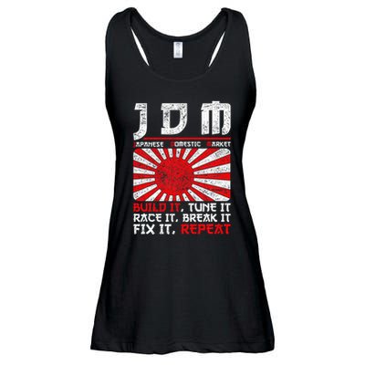 Jdm Motorsport Car Tuning Automotive Ladies Essential Flowy Tank