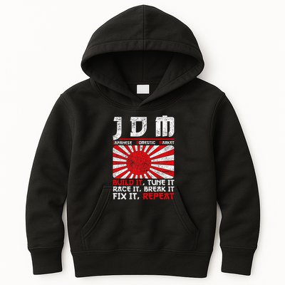 Jdm Motorsport Car Tuning Automotive Kids Hoodie