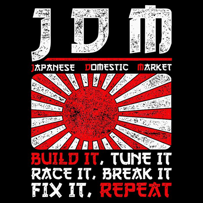 Jdm Motorsport Car Tuning Automotive Zip Tote Bag
