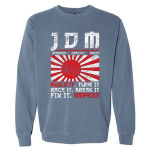 Jdm Motorsport Car Tuning Automotive Garment-Dyed Sweatshirt