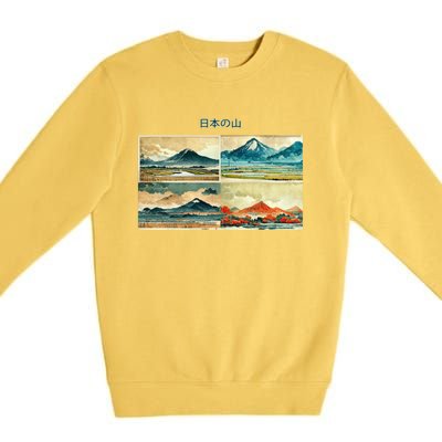 Japanese Mountain Copy Premium Crewneck Sweatshirt