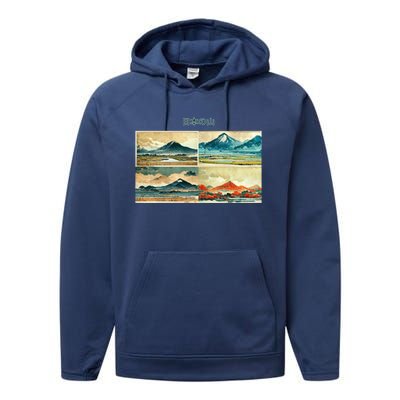 Japanese Mountain Copy Performance Fleece Hoodie