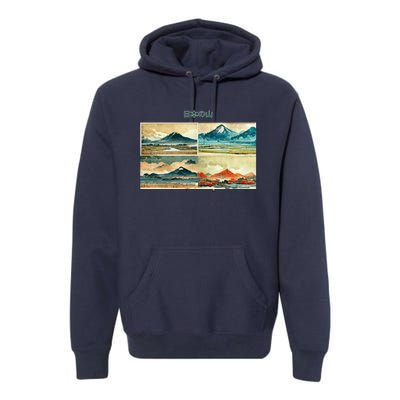 Japanese Mountain Copy Premium Hoodie