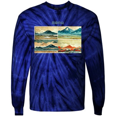 Japanese Mountain Copy Tie-Dye Long Sleeve Shirt