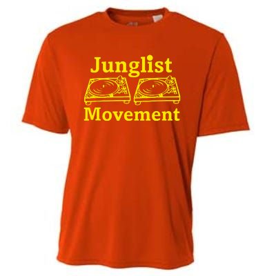 Junglist Movement Dj Turntables Cooling Performance Crew T-Shirt