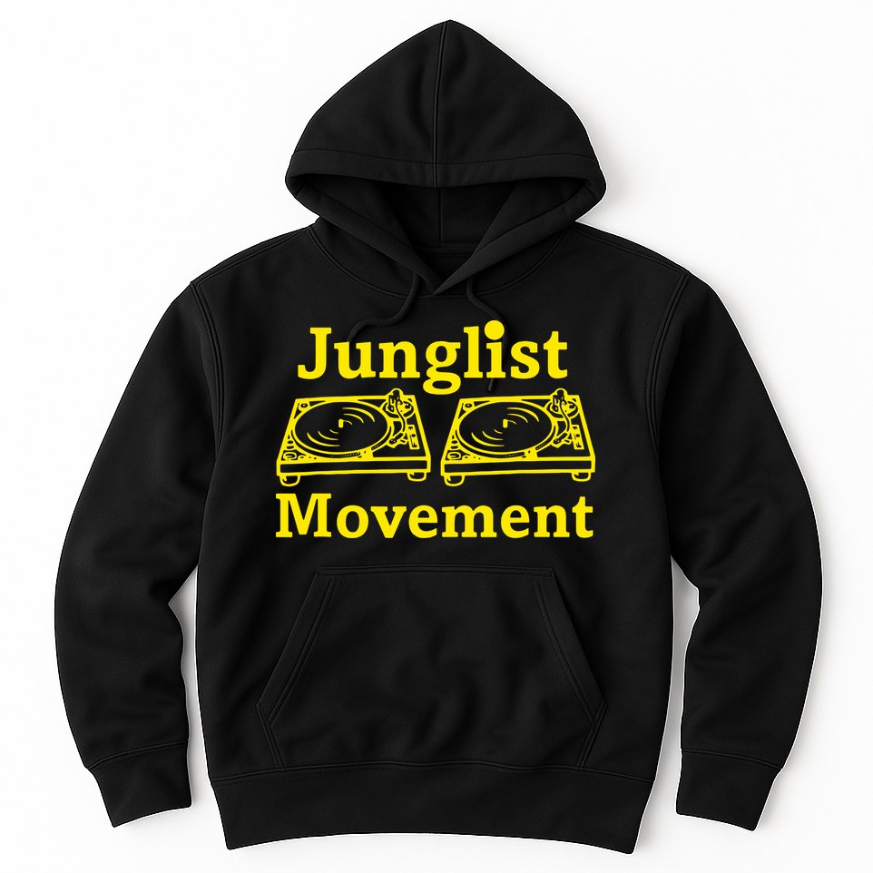 Junglist Movement Dj Turntables Hoodie