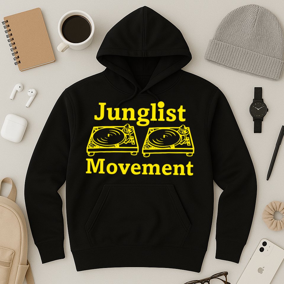 Junglist Movement Dj Turntables Hoodie