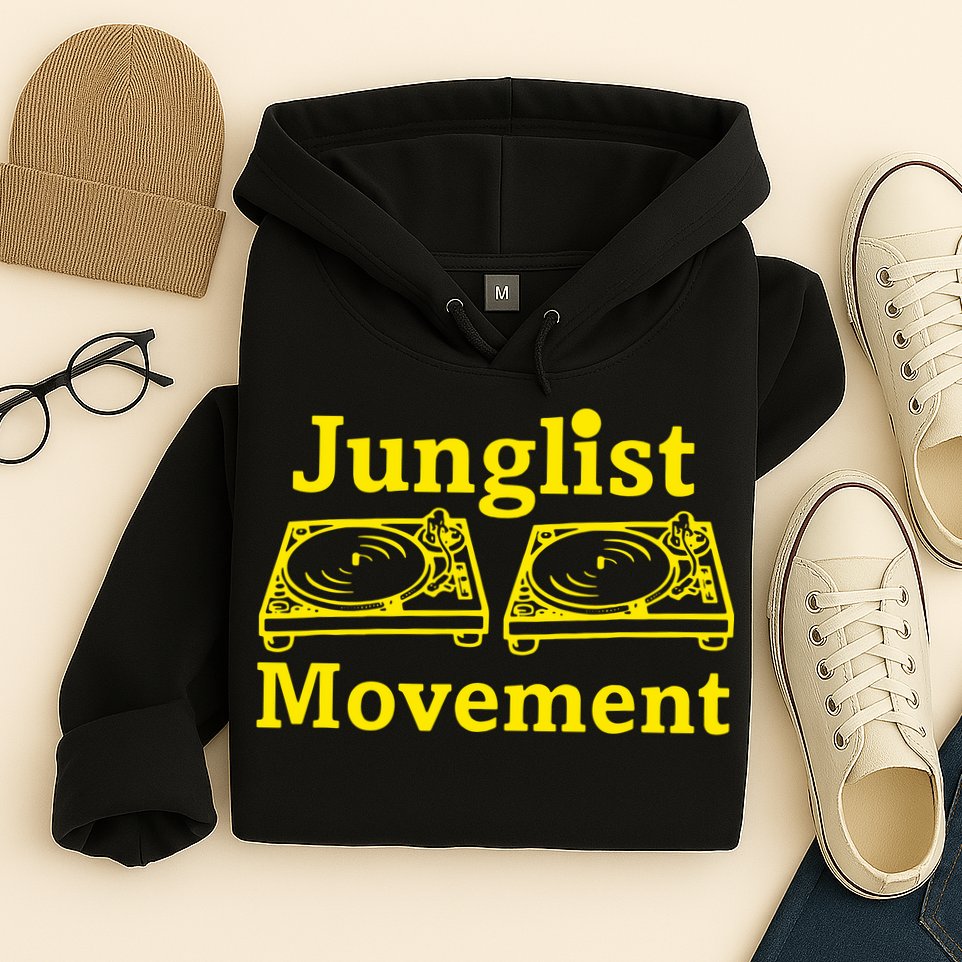 Junglist Movement Dj Turntables Hoodie