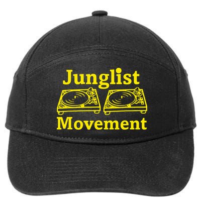 Junglist Movement Dj Turntables 7-Panel Snapback Hat