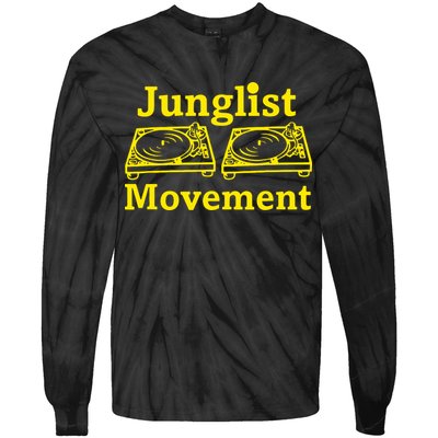 Junglist Movement Dj Turntables Tie-Dye Long Sleeve Shirt