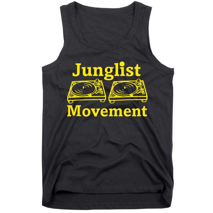 Junglist Movement Dj Turntables Tank Top
