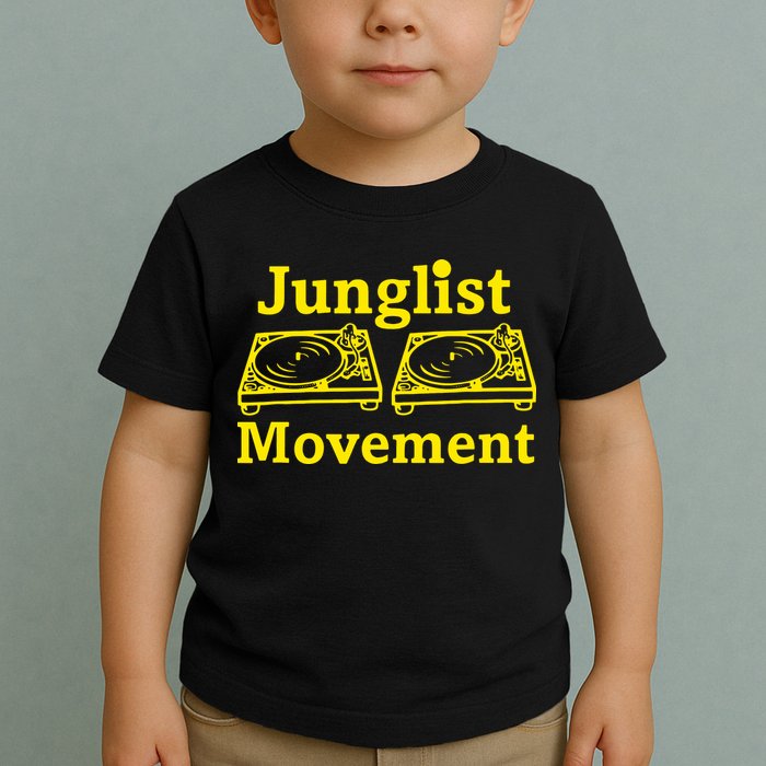 Junglist Movement Dj Turntables Toddler T-Shirt