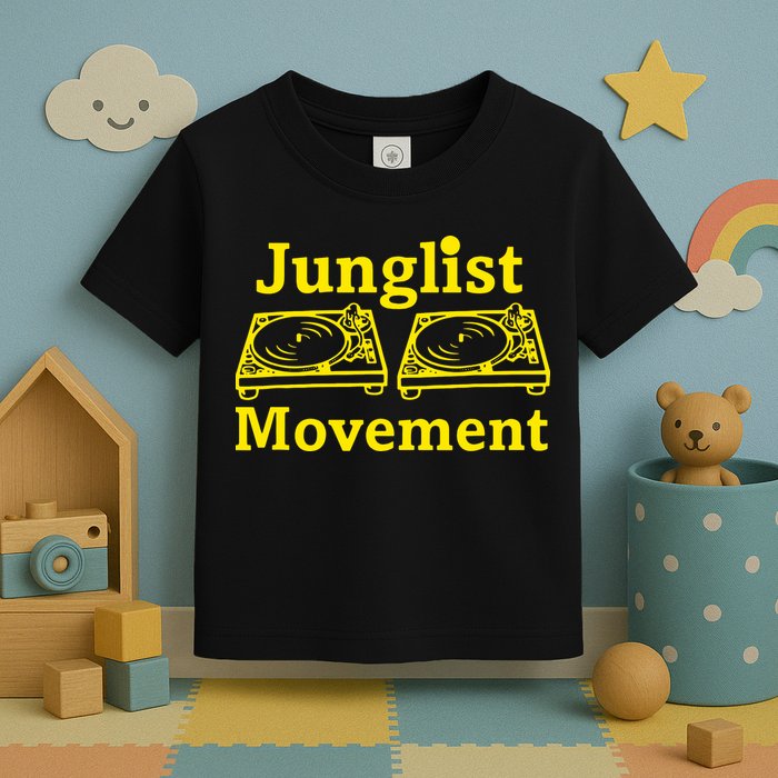 Junglist Movement Dj Turntables Toddler T-Shirt