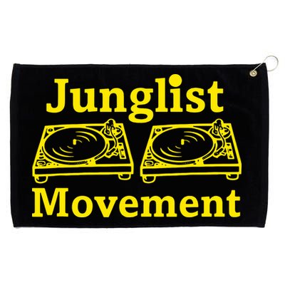 Junglist Movement Dj Turntables Grommeted Golf Towel