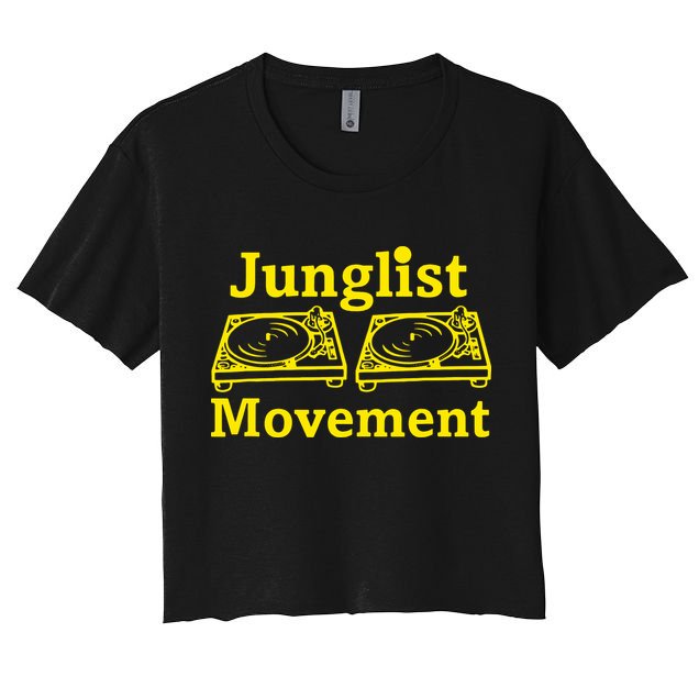 Junglist Movement Dj Turntables Crop Top