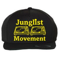 Junglist Movement Dj Turntables Wool Snapback Cap