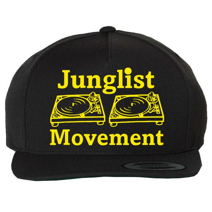 Junglist Movement Dj Turntables Wool Snapback Cap