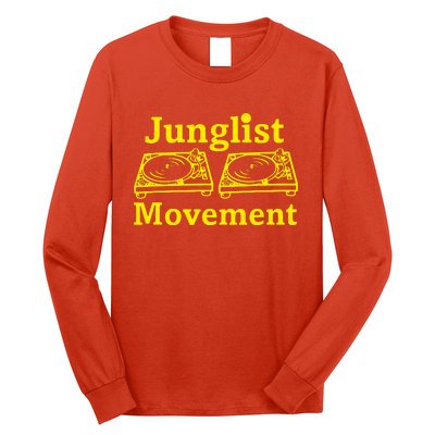 Junglist Movement Dj Turntables Long Sleeve Shirt