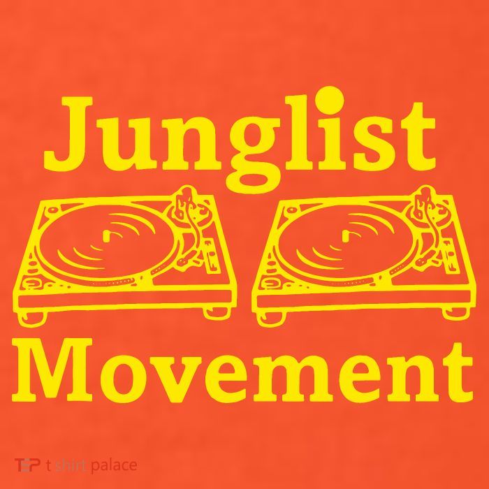 Junglist Movement Dj Turntables Button