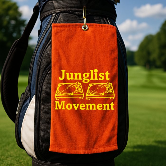 Junglist Movement Dj Turntables Golf Towel