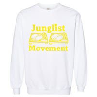 Junglist Movement Dj Turntables Garment-Dyed Sweatshirt