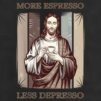 Jesus More Espresso And Less Depresso Retro Coffee Lovers 15oz Campfire Ceramic Mug