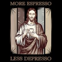 Jesus More Espresso And Less Depresso Retro Coffee Lovers Wool Snapback Cap